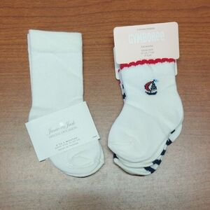 Gymboree White and Red Baby Socks Set
